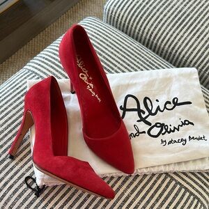 Alice + Olivia Red Women's Heels